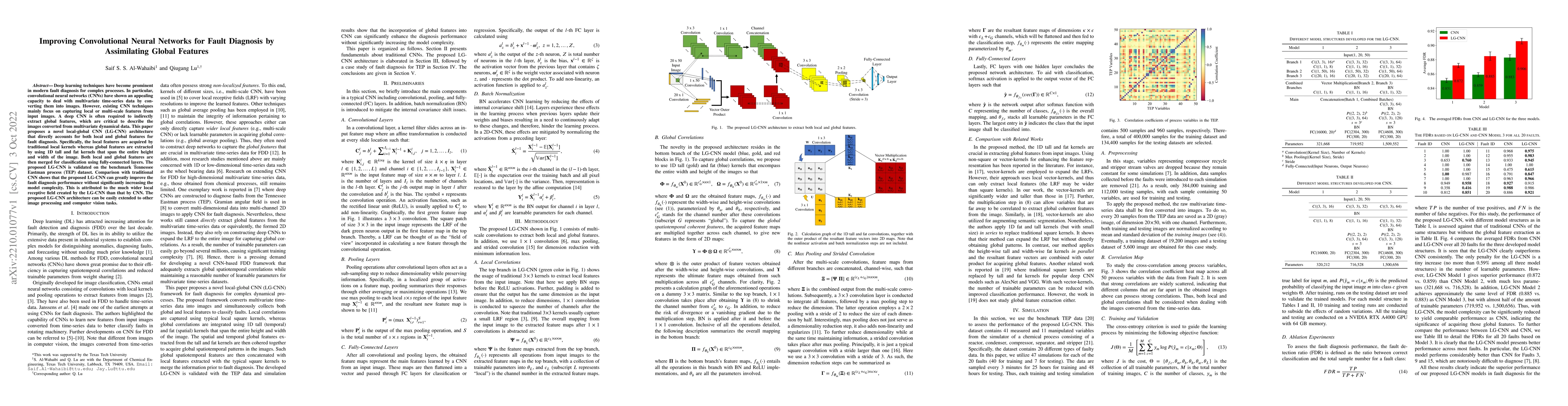 Thumbnail for Improving Convolutional Neural Networks for Fault Diagnosis by
  Assimilating Global Features