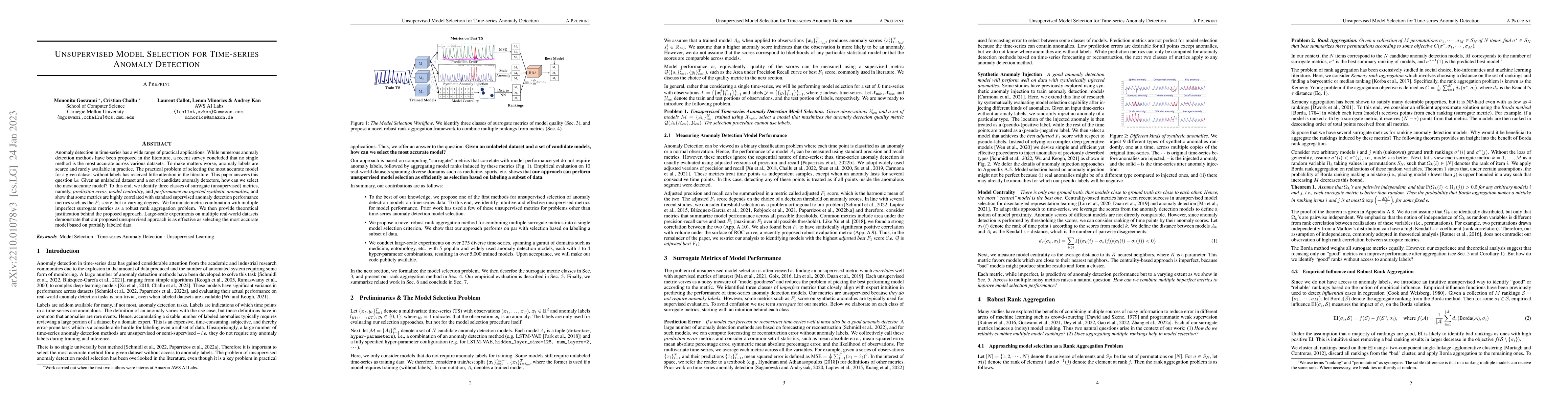 Thumbnail for Unsupervised Model Selection for Time-series Anomaly Detection