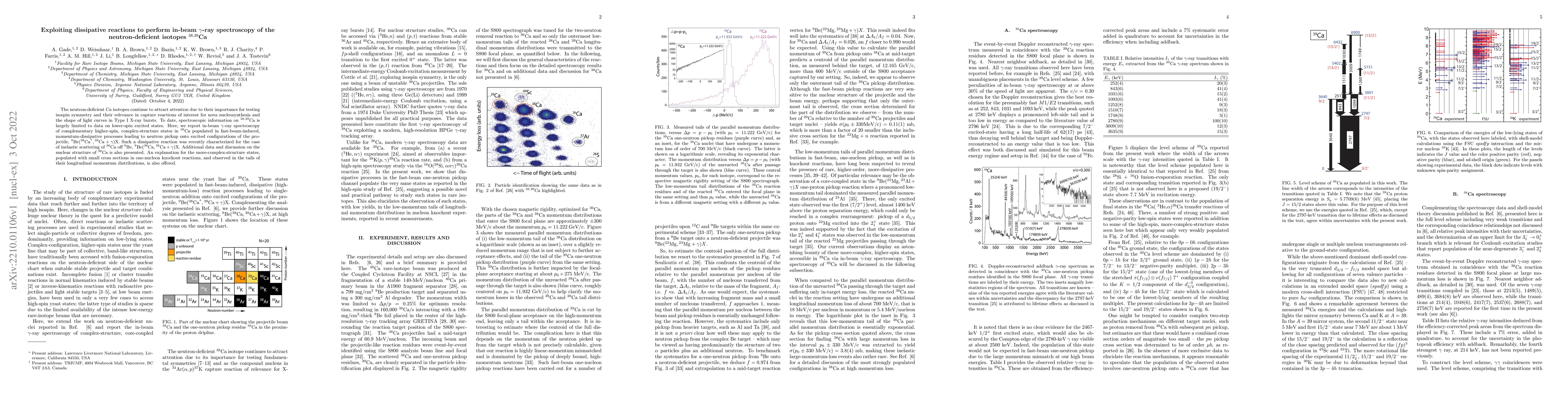 Thumbnail for Exploiting dissipative reactions to perform in-beam $\gamma$-ray
  spectroscopy of the neutron-deficient isotopes \nuc{38,39}{Ca}