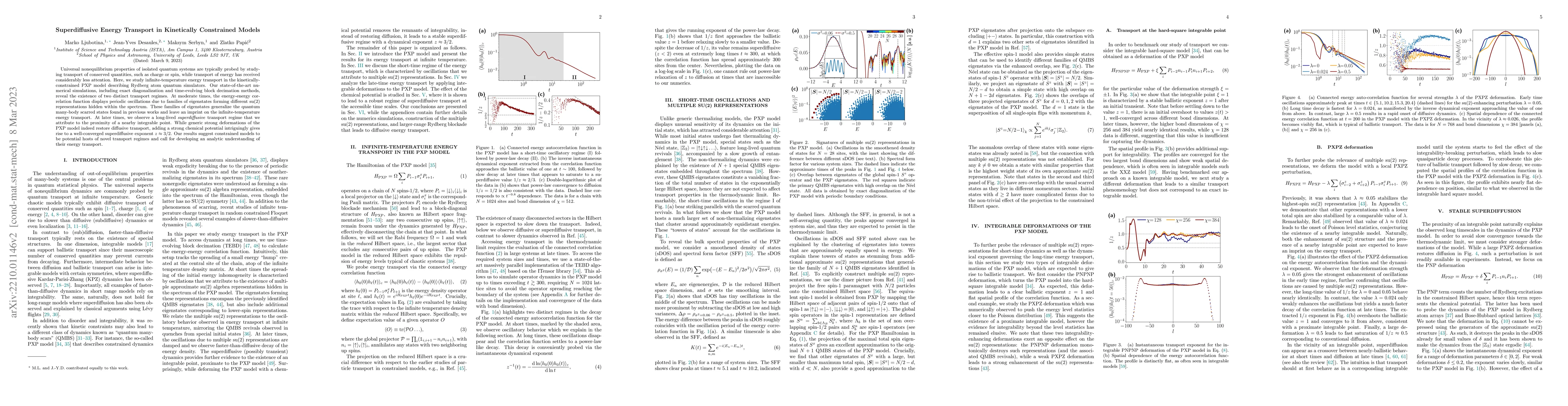 Thumbnail for Superdiffusive Energy Transport in Kinetically Constrained Models