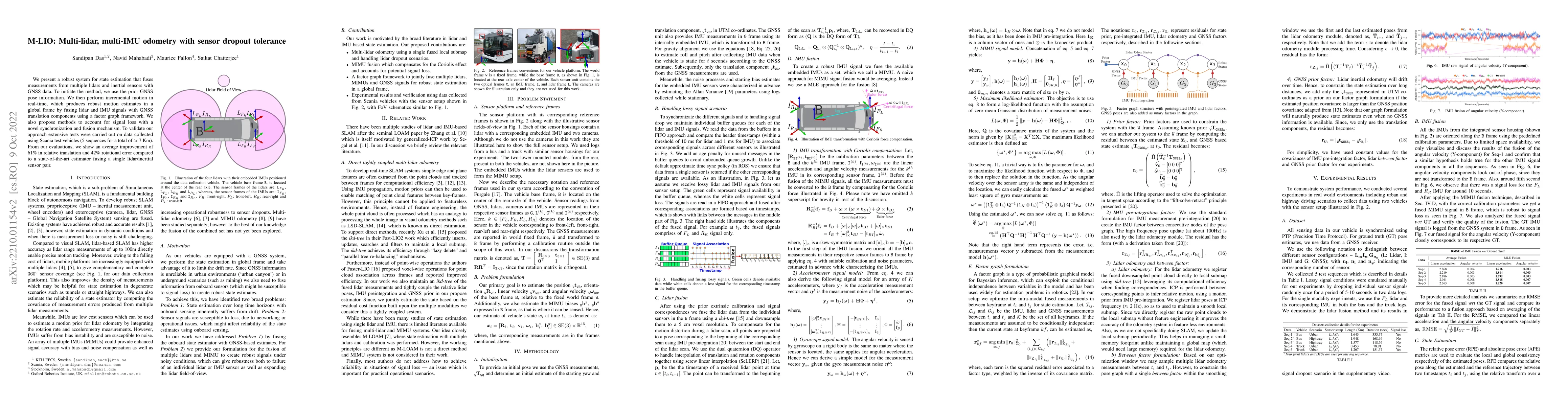 Thumbnail for M-LIO: Multi-lidar, multi-IMU odometry with sensor dropout tolerance