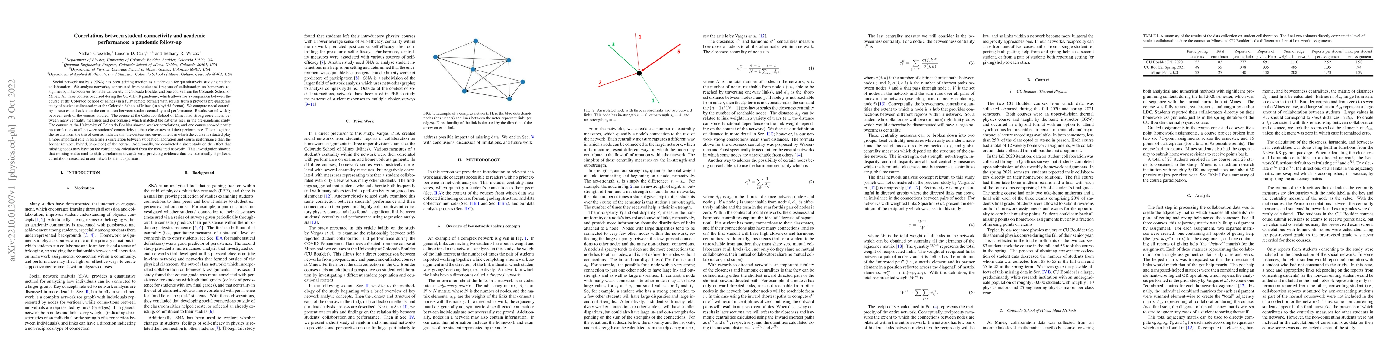 Thumbnail for Correlations between student connectivity and academic performance: a
  pandemic follow-up
