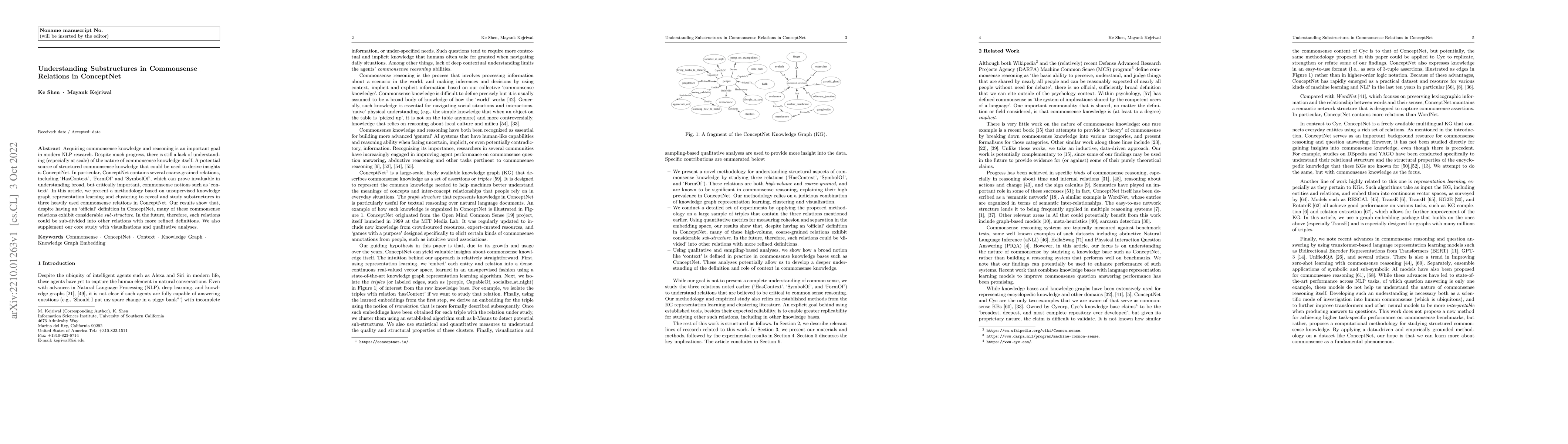 Thumbnail for Understanding Substructures in Commonsense Relations in ConceptNet
