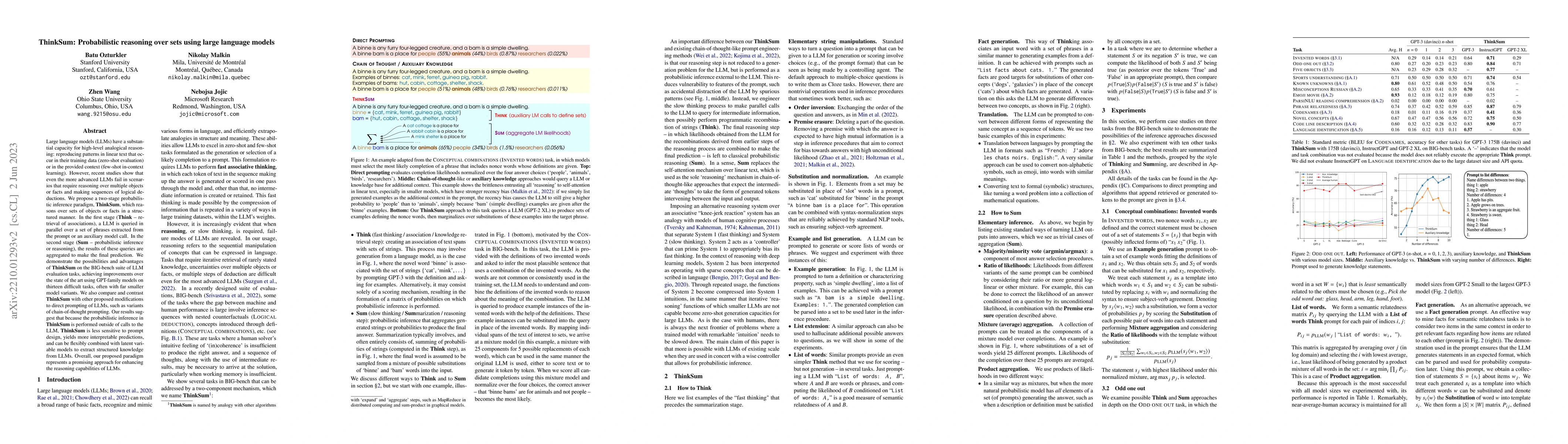 Thumbnail for ThinkSum: Probabilistic reasoning over sets using large language models