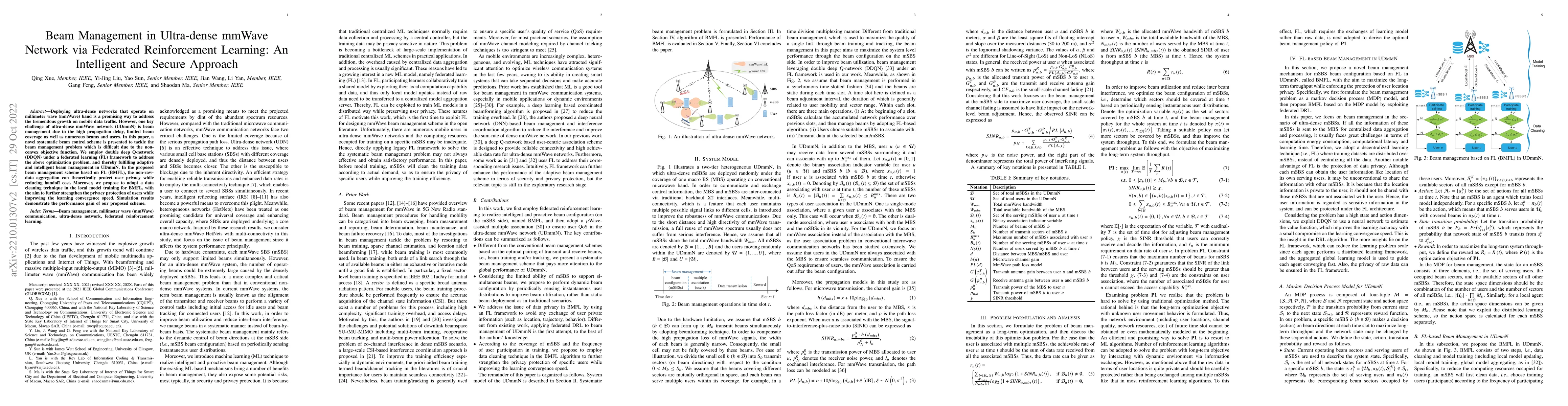 Thumbnail for Beam Management in Ultra-dense mmWave Network via Federated
  Reinforcement Learning: An Intelligent and Secure Approach