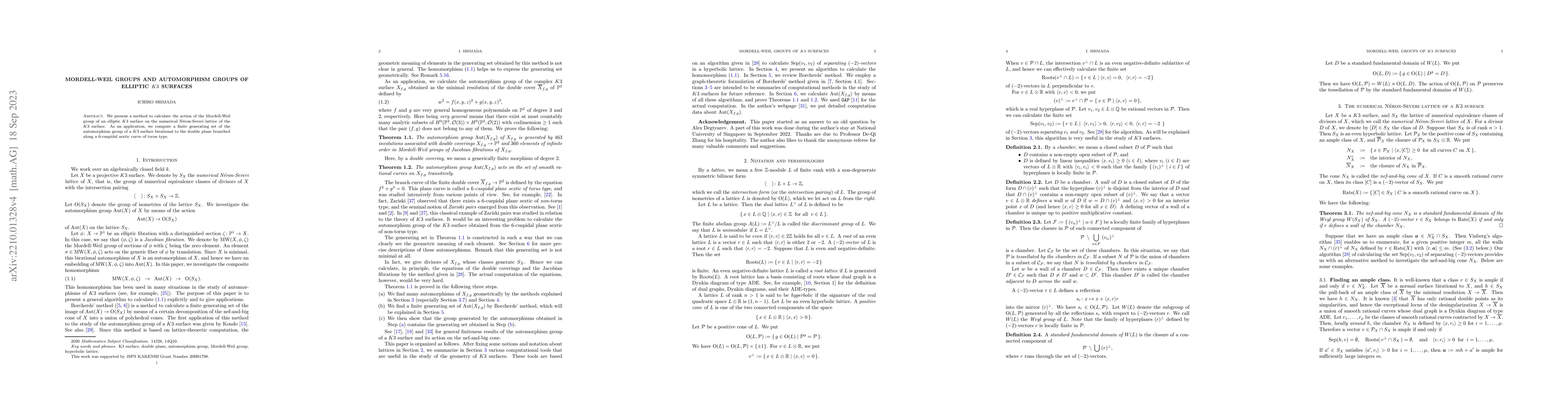 Thumbnail for Mordell-Weil groups and automorphism groups of elliptic K3 surfaces