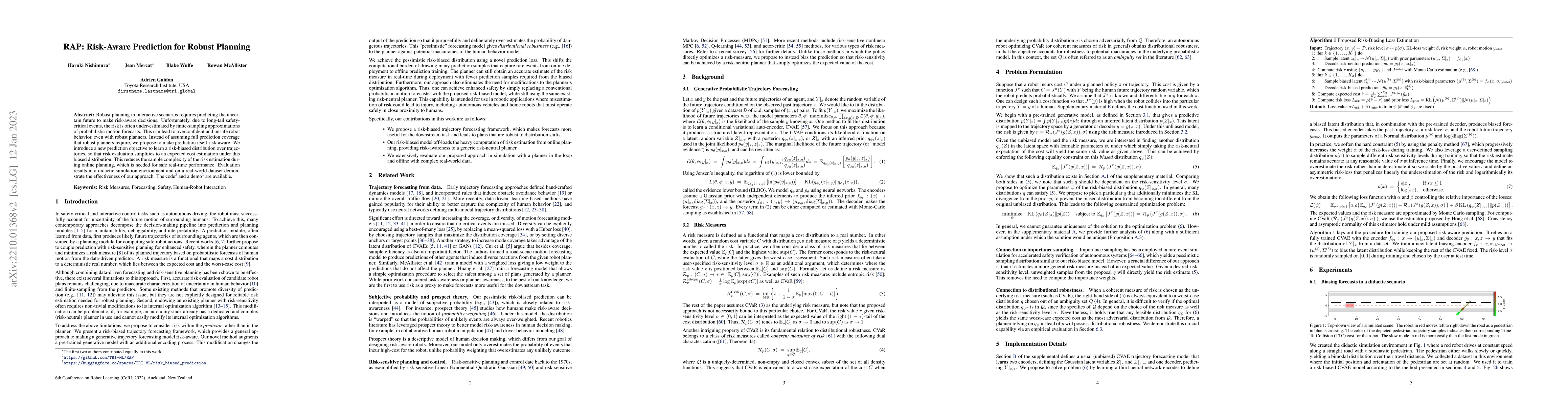 Thumbnail for RAP: Risk-Aware Prediction for Robust Planning