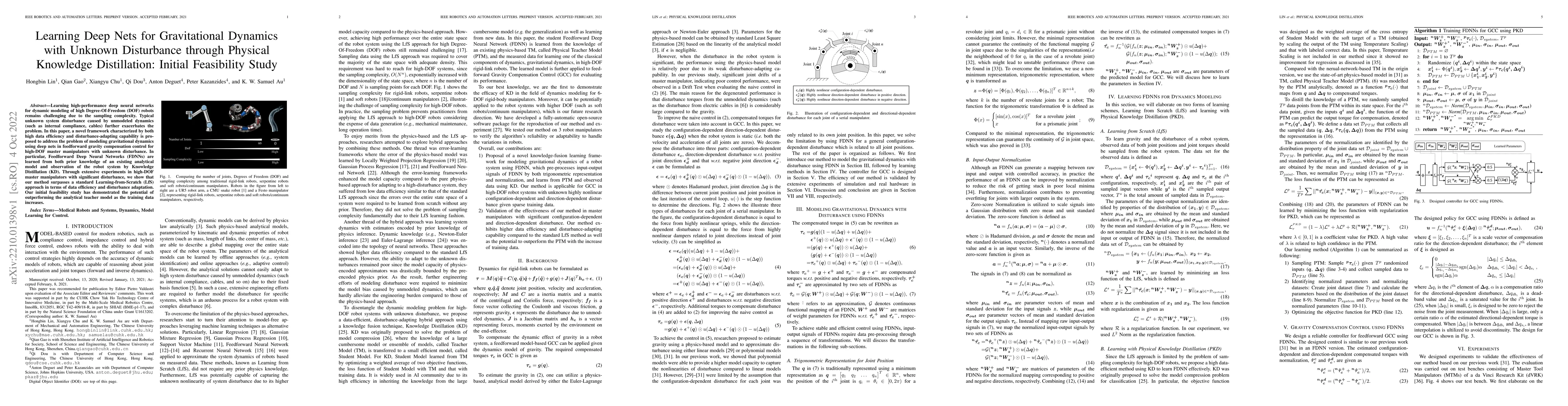 Thumbnail for Learning Deep Nets for Gravitational Dynamics with Unknown Disturbance
  through Physical Knowledge Distillation: Initial Feasibility Study