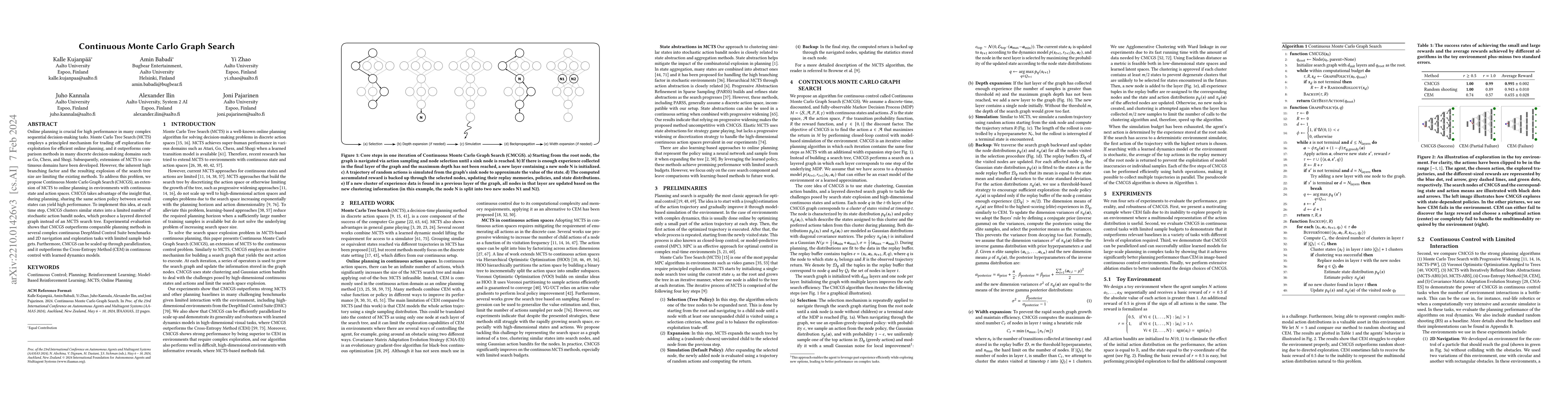 Thumbnail for Continuous Monte Carlo Graph Search