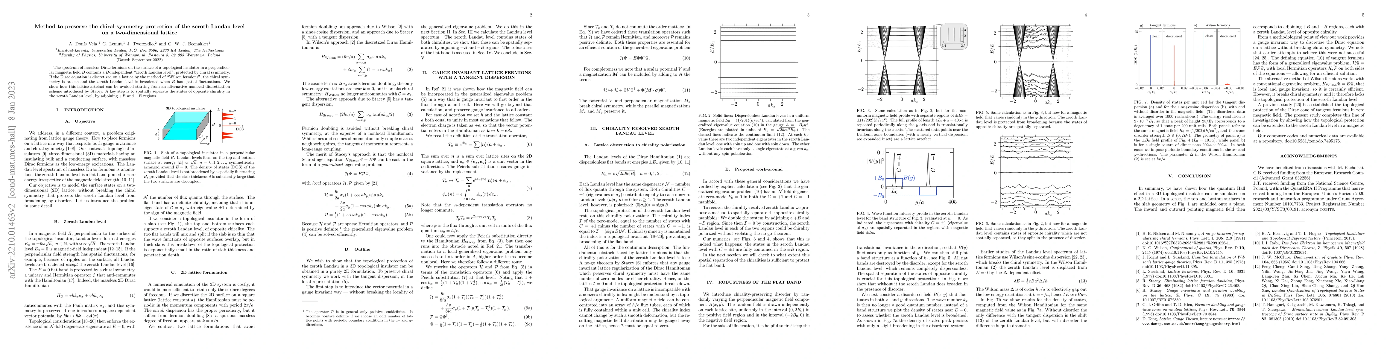 Thumbnail for Method to preserve the chiral-symmetry protection of the zeroth Landau
  level on a two-dimensional lattice