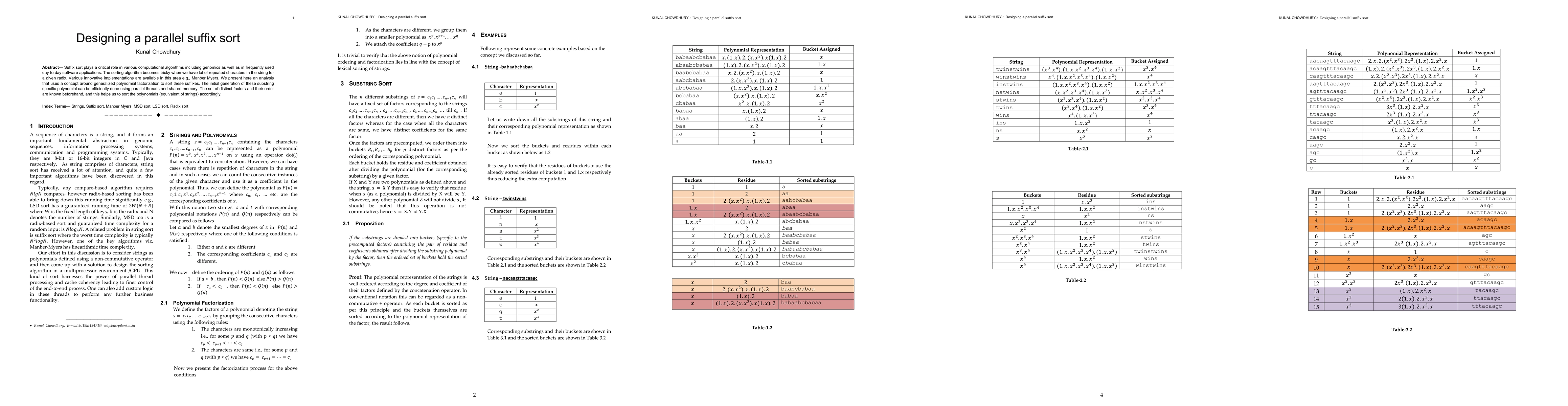 Thumbnail for Designing a parallel suffix sort