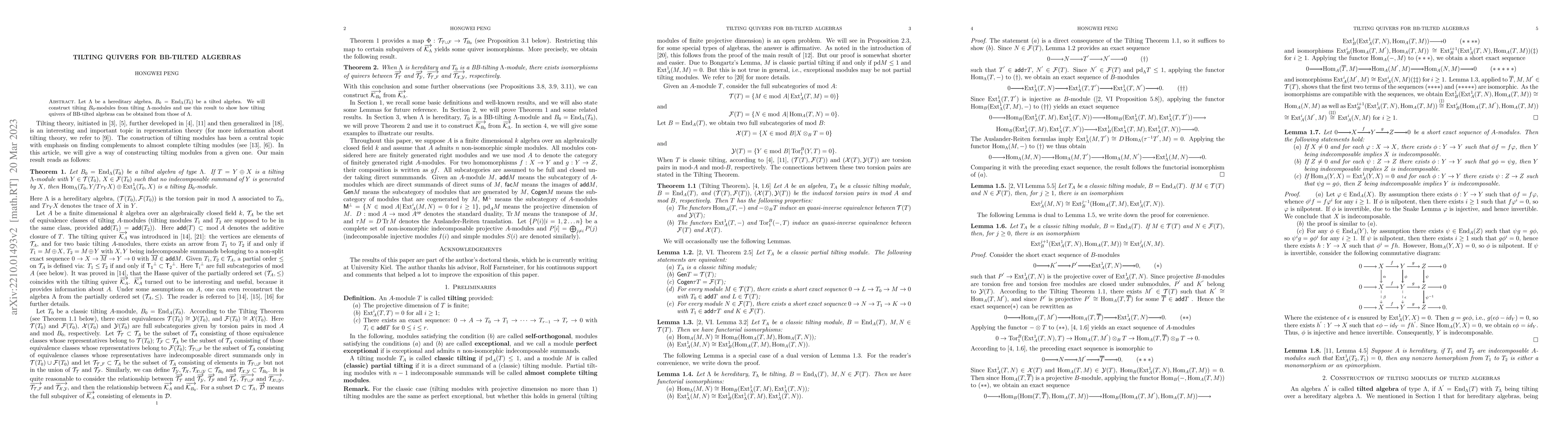 Thumbnail for Tilting quivers for BB-tilted algebras