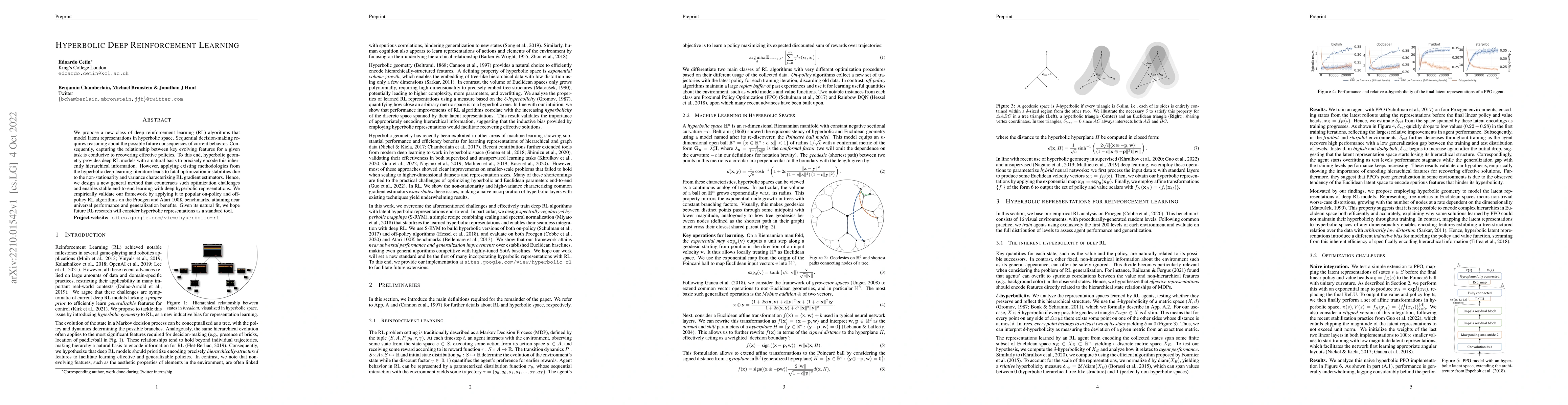 Thumbnail for Hyperbolic Deep Reinforcement Learning