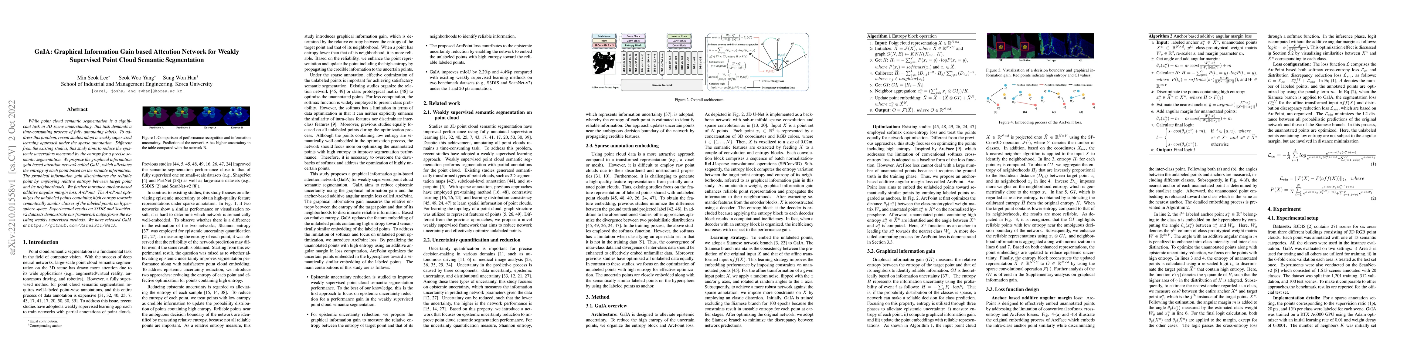 Thumbnail for GaIA: Graphical Information Gain based Attention Network for Weakly
  Supervised Point Cloud Semantic Segmentation