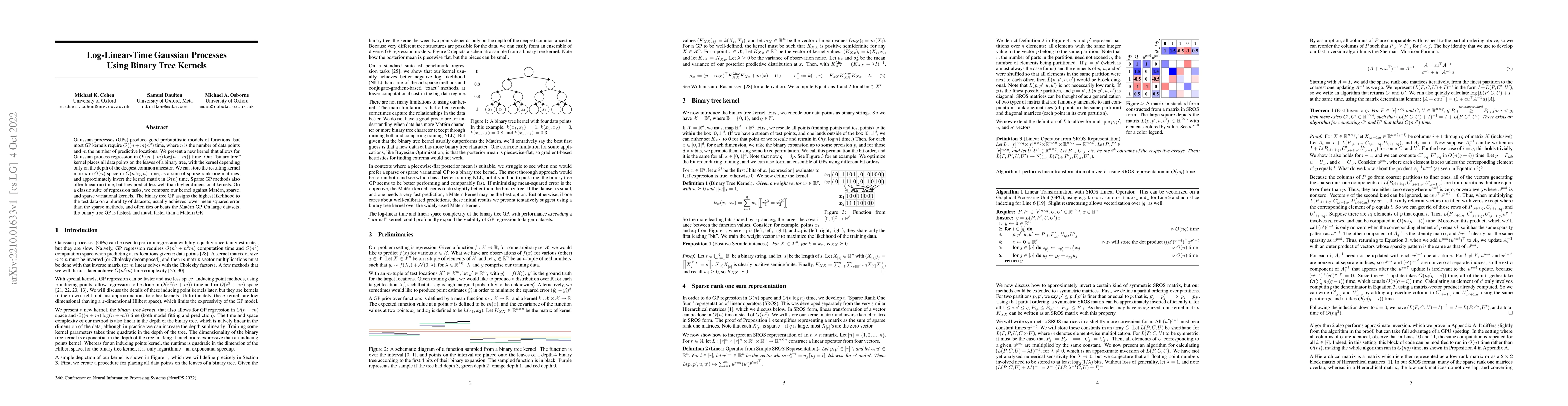 Thumbnail for Log-Linear-Time Gaussian Processes Using Binary Tree Kernels