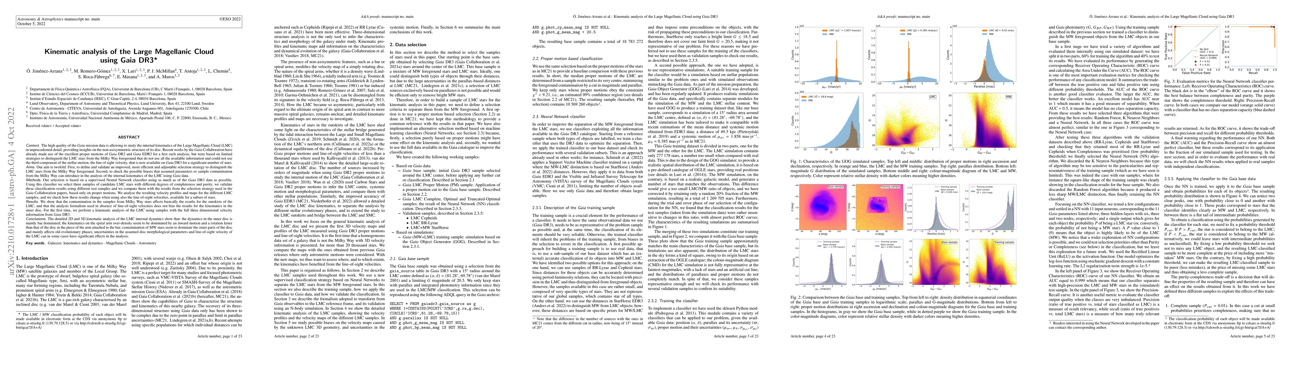Thumbnail for Kinematic analysis of the Large Magellanic Cloud using Gaia DR3
