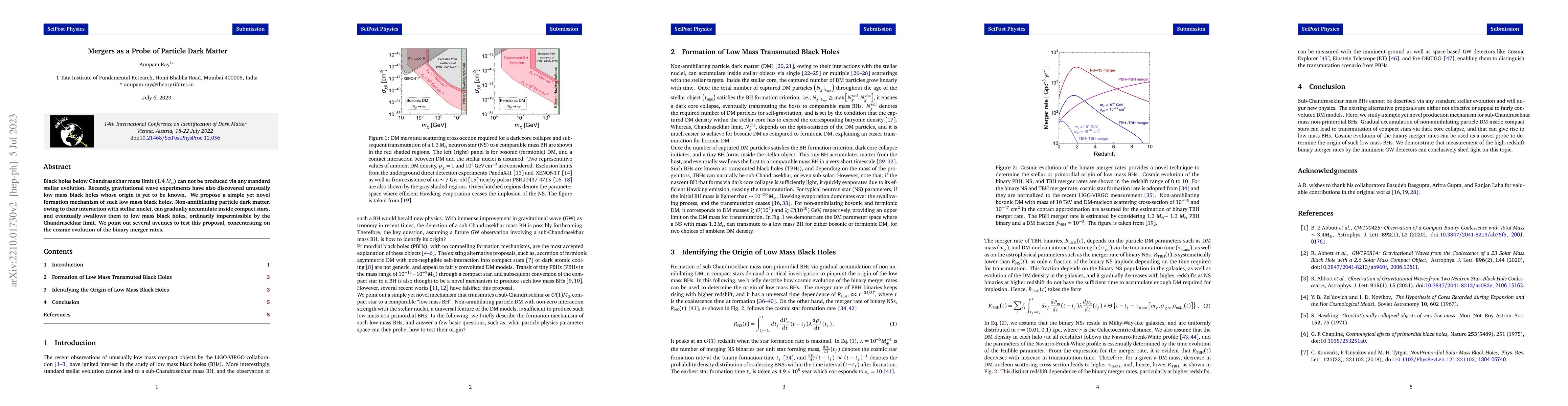 Thumbnail for Mergers as a Probe of Particle Dark Matter