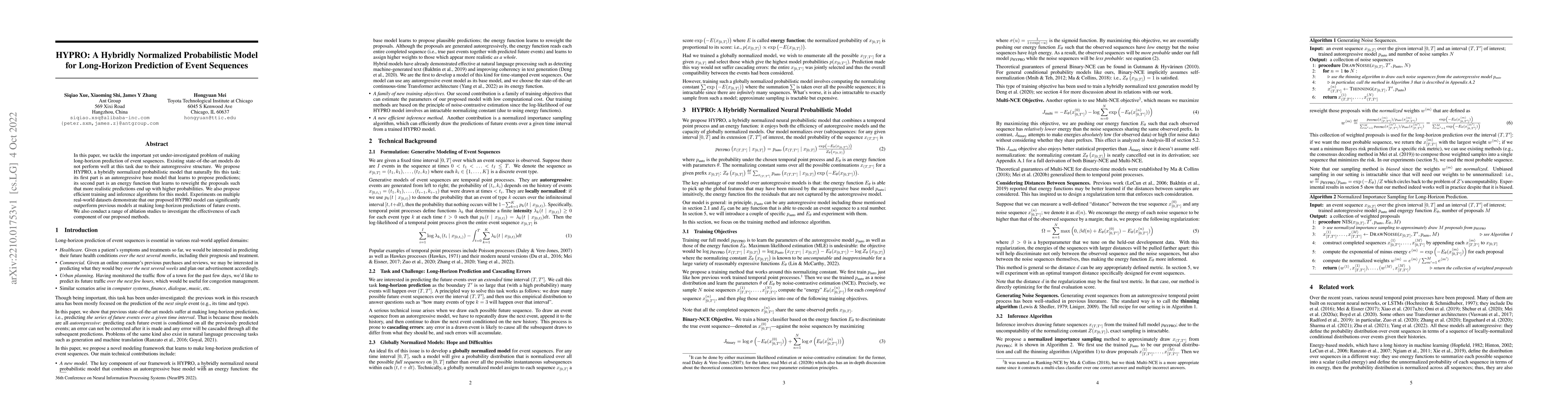 Thumbnail for HYPRO: A Hybridly Normalized Probabilistic Model for Long-Horizon
  Prediction of Event Sequences