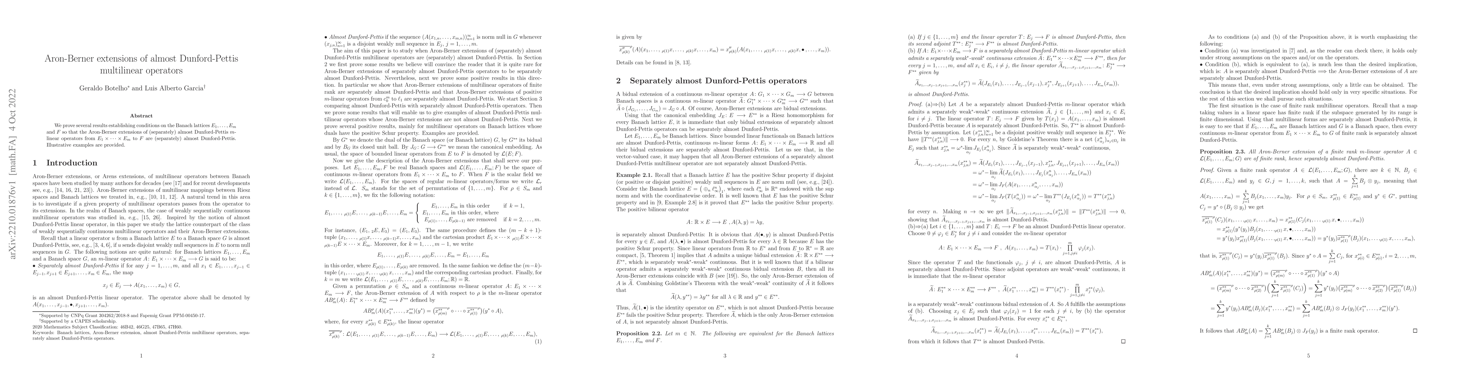 Thumbnail for Aron-Berner extensions of almost Dunford-Pettis multilinear operators
