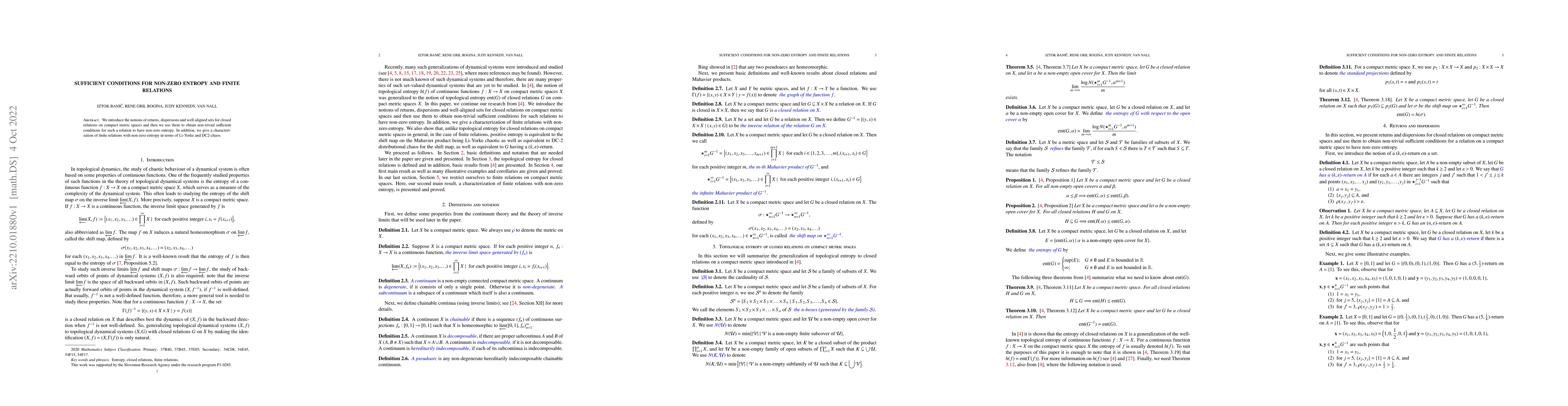 Thumbnail for Sufficient conditions for non-zero entropy and finite relations