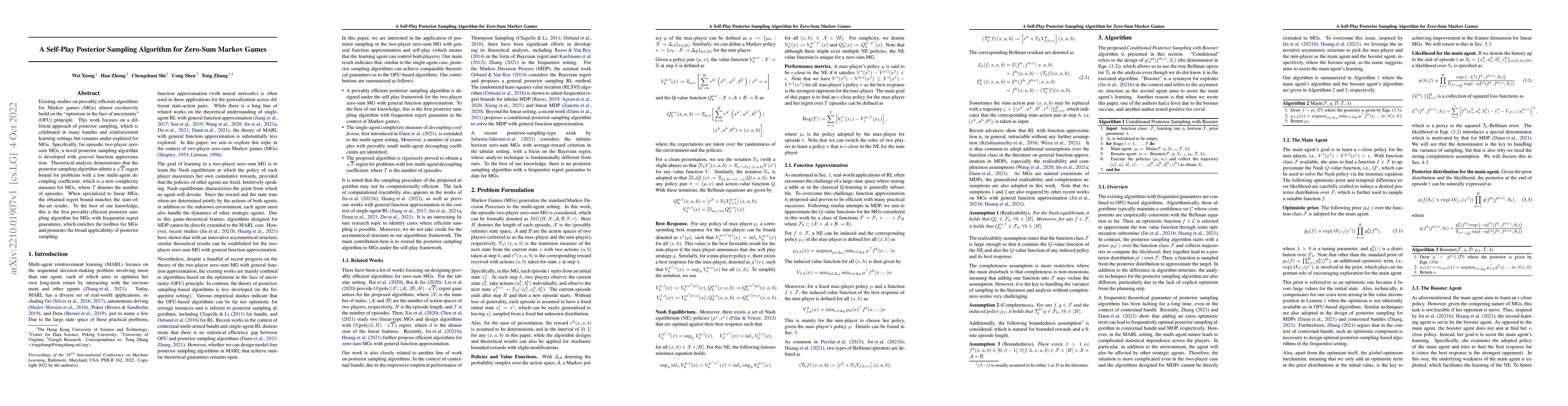 Thumbnail for A Self-Play Posterior Sampling Algorithm for Zero-Sum Markov Games