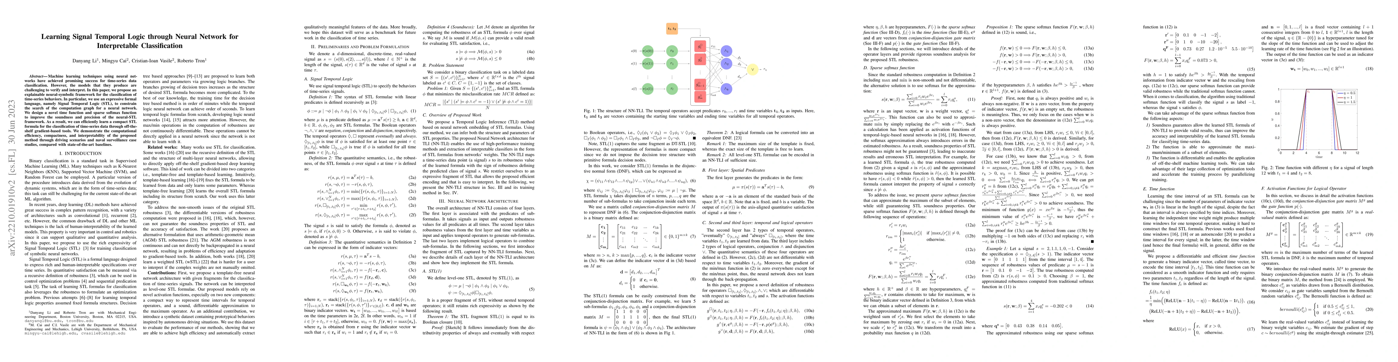 Thumbnail for Learning Signal Temporal Logic through Neural Network for Interpretable
  Classification