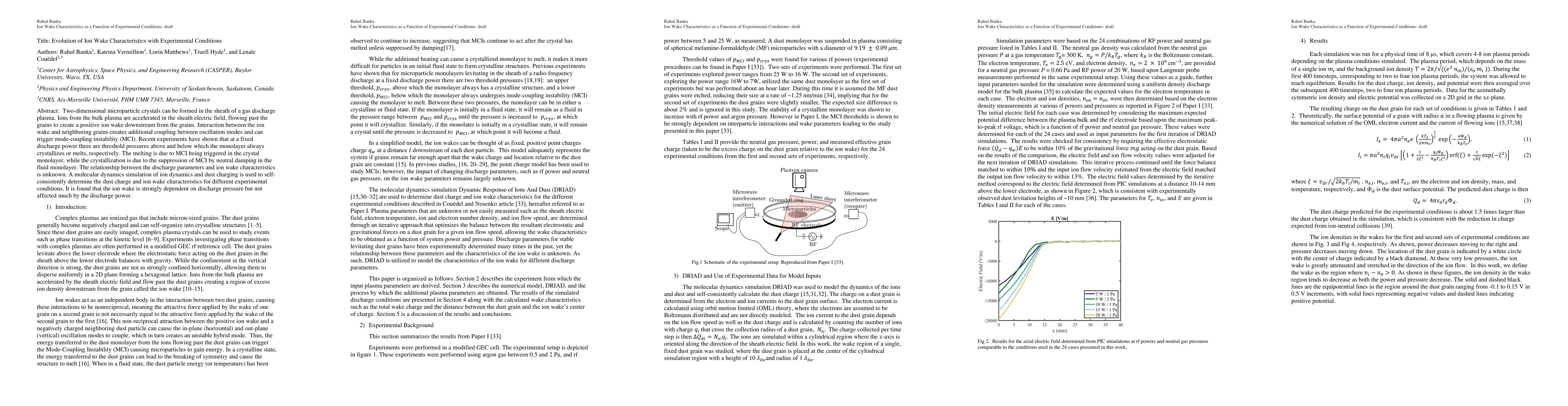 Thumbnail for Evolution of Ion Wake Characteristics with Experimental Conditions