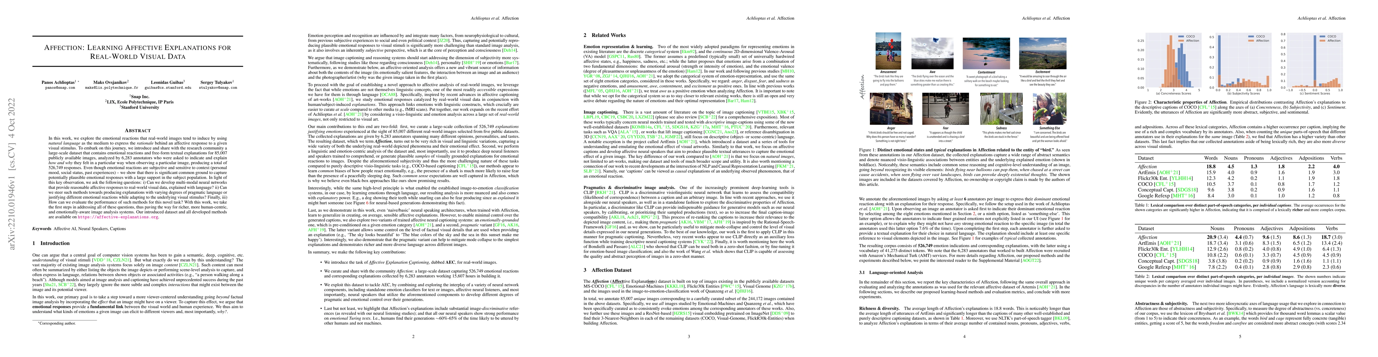 Thumbnail for Affection: Learning Affective Explanations for Real-World Visual Data