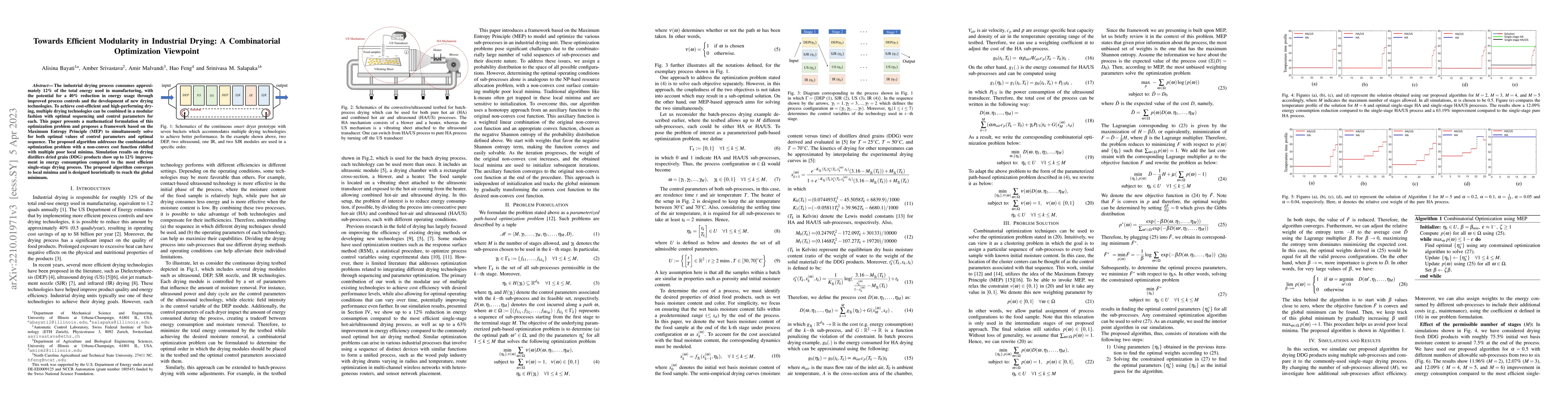 Thumbnail for Towards Efficient Modularity in Industrial Drying: A Combinatorial
  Optimization Viewpoint