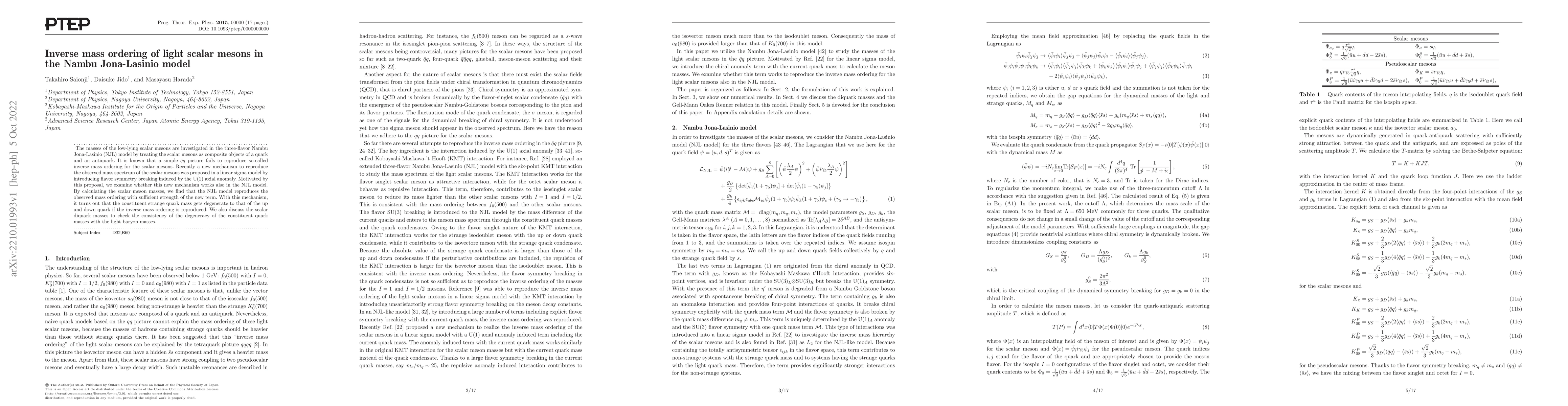 Thumbnail for Inverse mass ordering of light scalar mesons in the Nambu Jona-Lasinio
  model