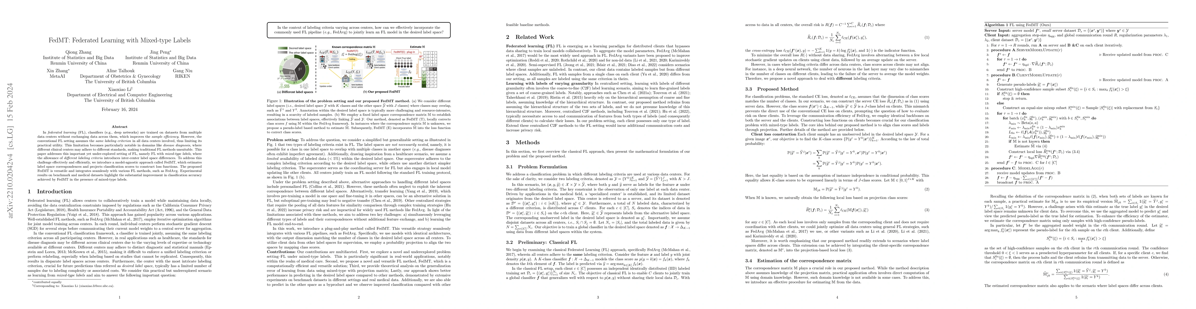 Thumbnail for FedMT: Federated Learning with Mixed-type Labels