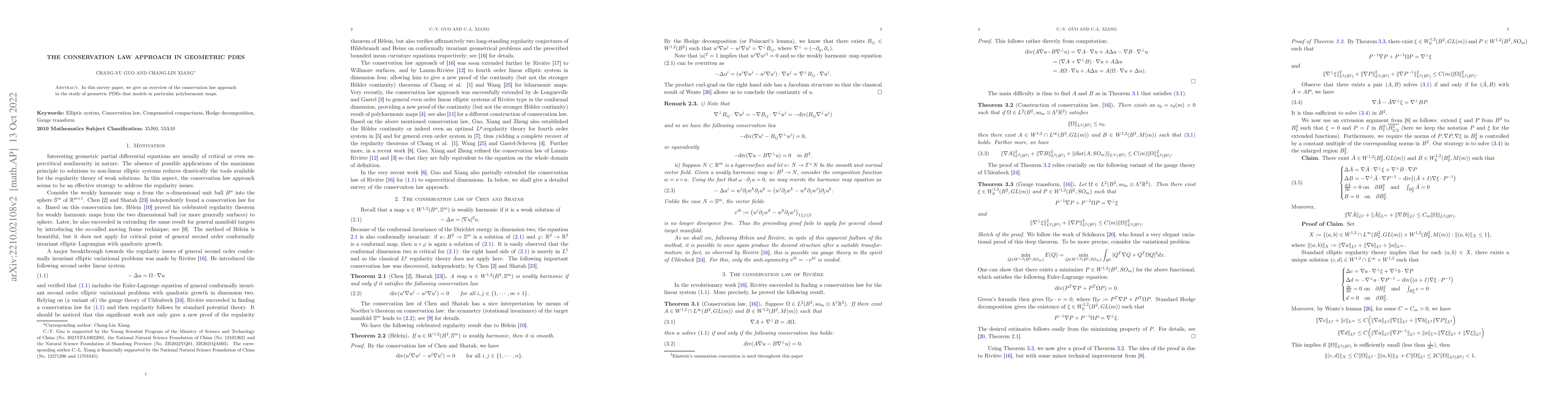 Thumbnail for The conservation law approach in geometric PDEs