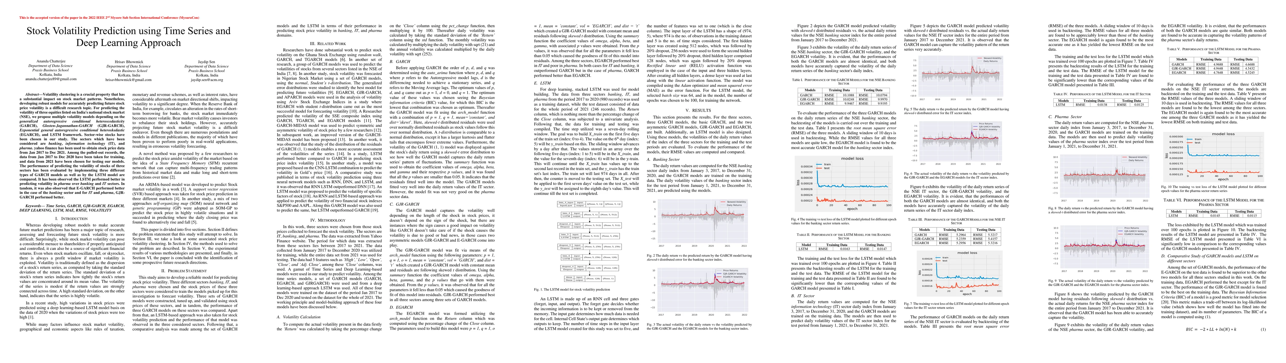 Thumbnail for Stock Volatility Prediction using Time Series and Deep Learning Approach