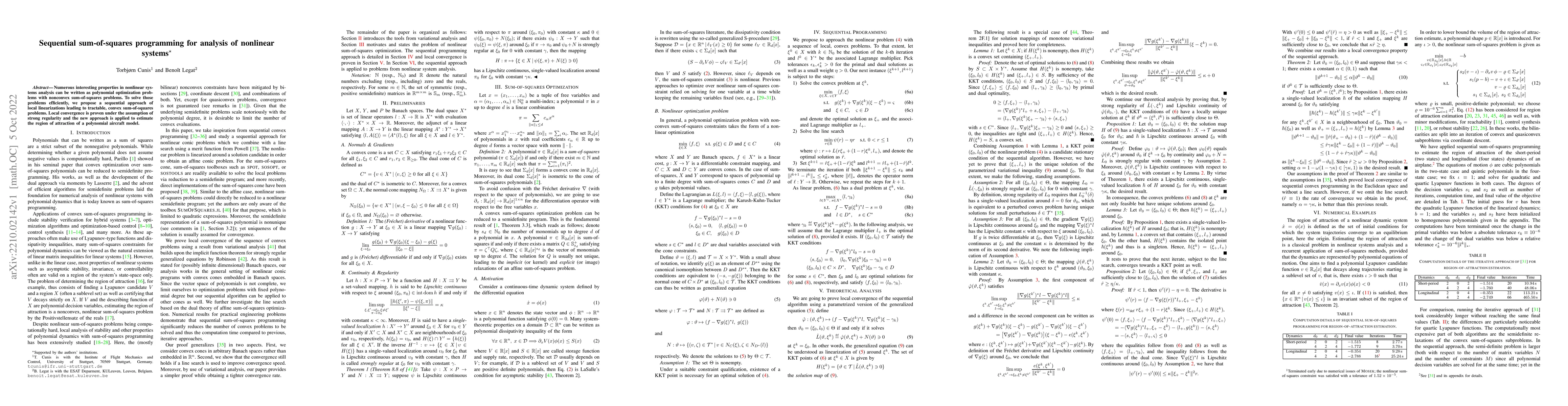 Thumbnail for Sequential sum-of-squares programming for analysis of nonlinear systems