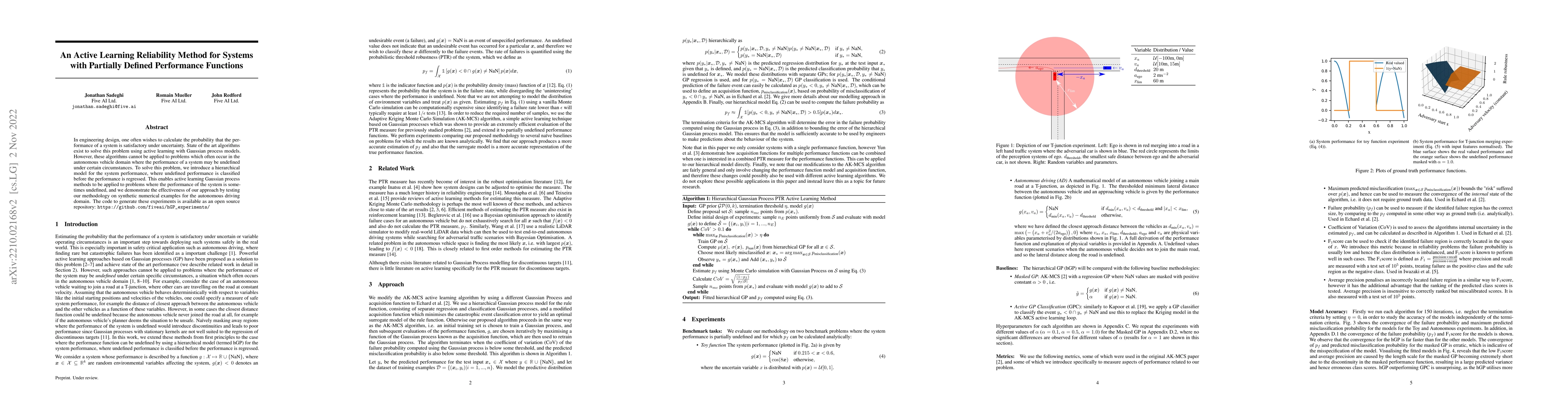 Thumbnail for An Active Learning Reliability Method for Systems with Partially Defined
  Performance Functions