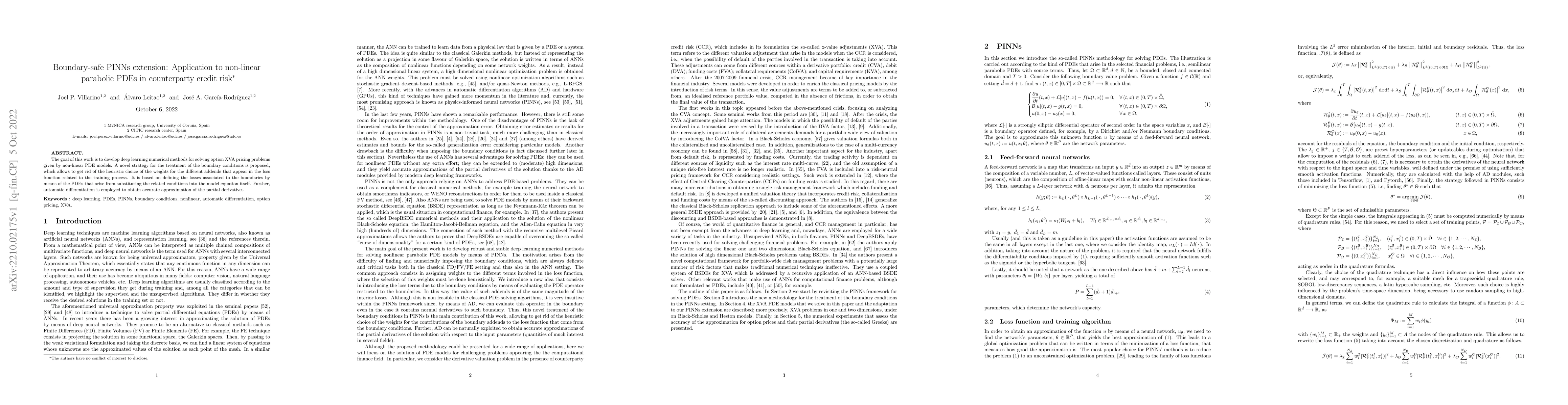 Thumbnail for Boundary-safe PINNs extension: Application to non-linear parabolic PDEs
  in counterparty credit risk