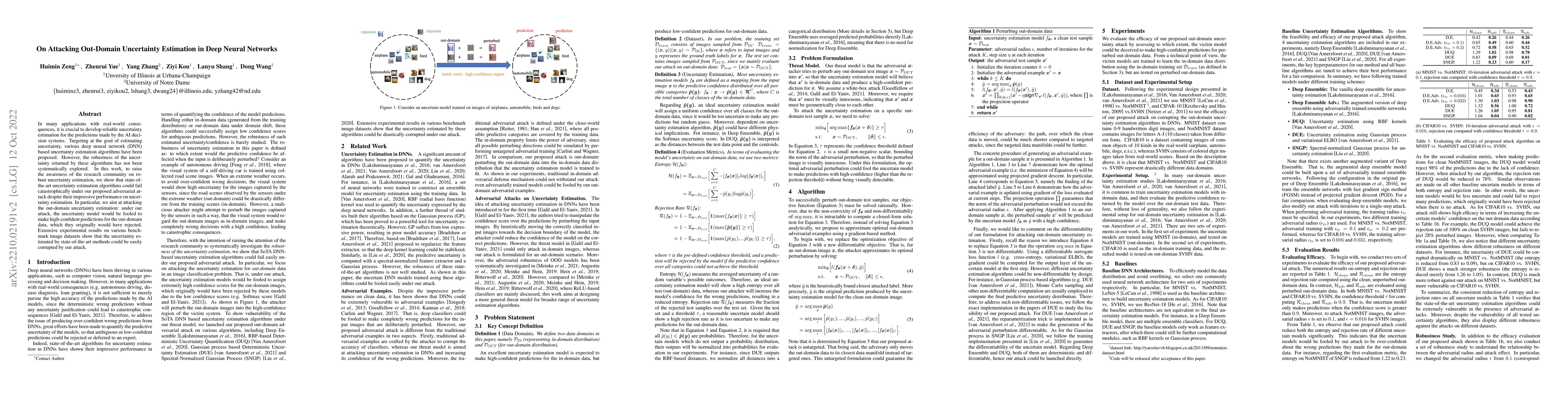 Thumbnail for On Attacking Out-Domain Uncertainty Estimation in Deep Neural Networks