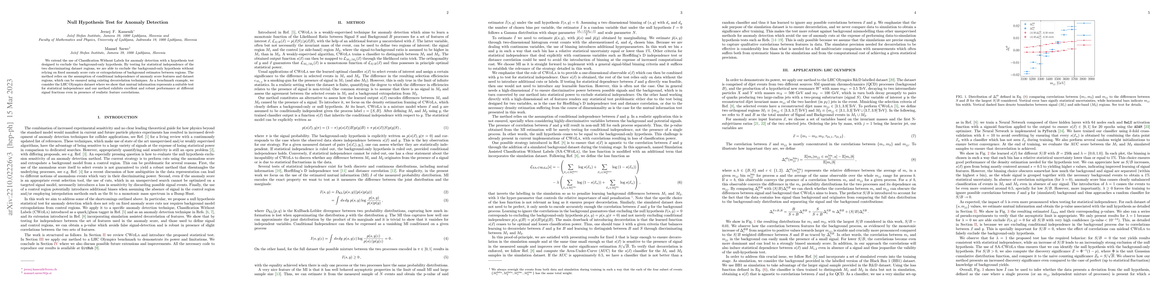 Thumbnail for Null Hypothesis Test for Anomaly Detection