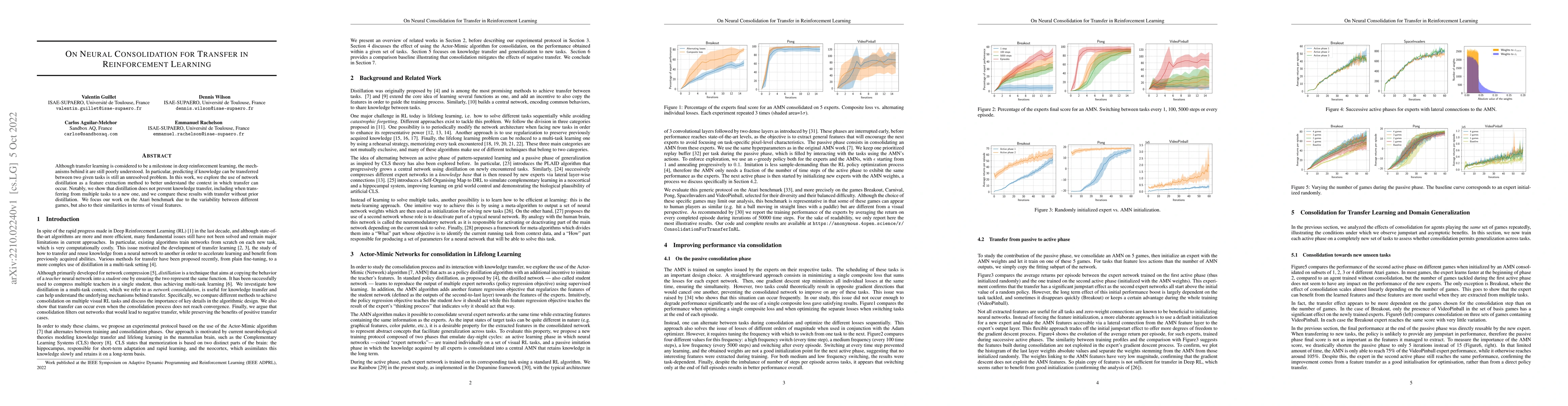 Thumbnail for On Neural Consolidation for Transfer in Reinforcement Learning