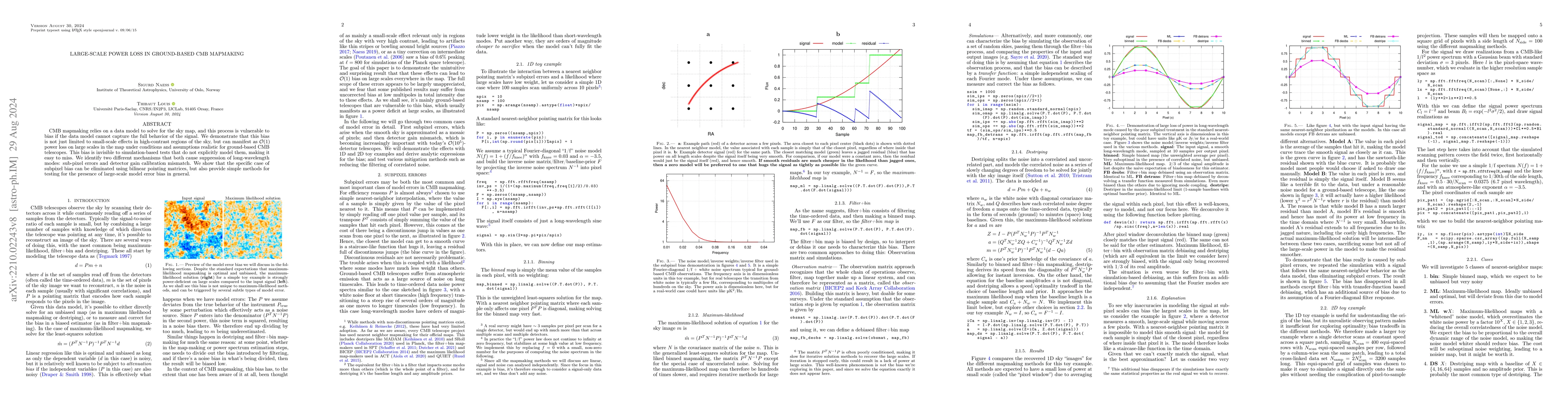 Thumbnail for Large-scale power loss in ground-based CMB mapmaking