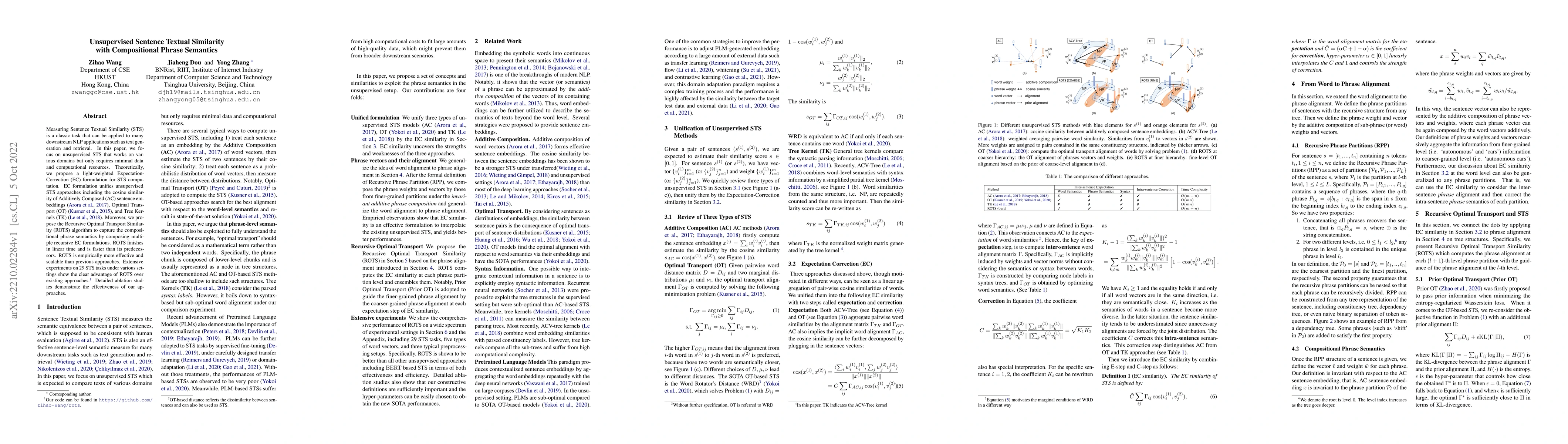 Thumbnail for Unsupervised Sentence Textual Similarity with Compositional Phrase
  Semantics