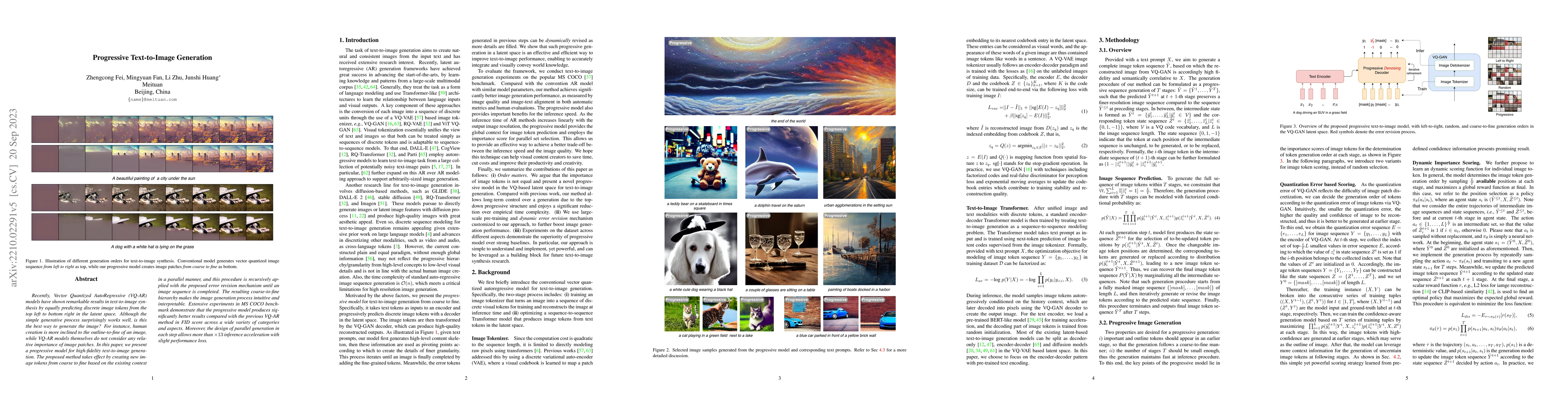 Thumbnail for Progressive Text-to-Image Generation