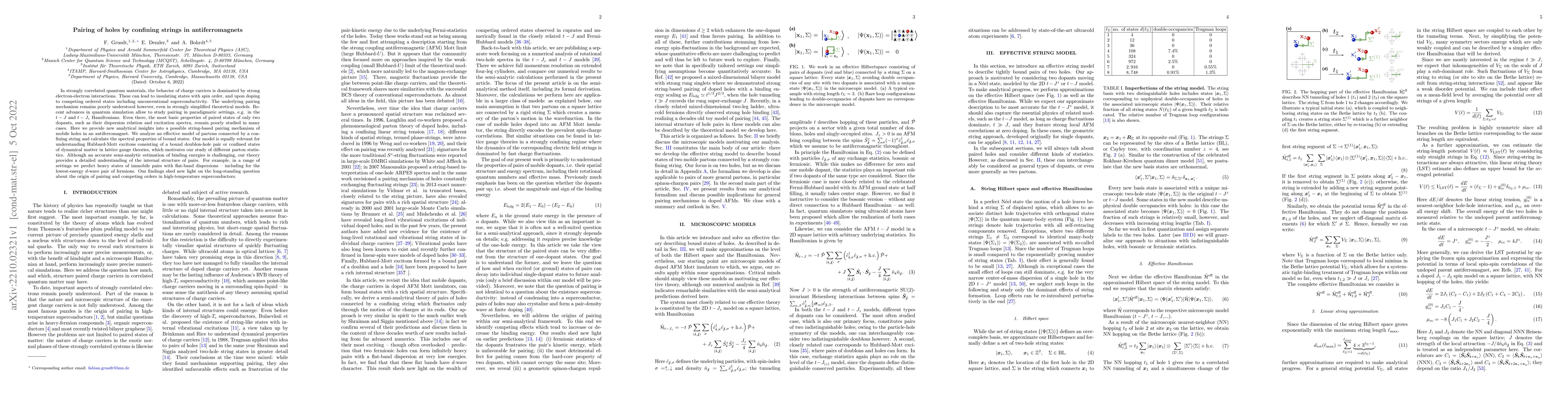 Thumbnail for Pairing of holes by confining strings in antiferromagnets
