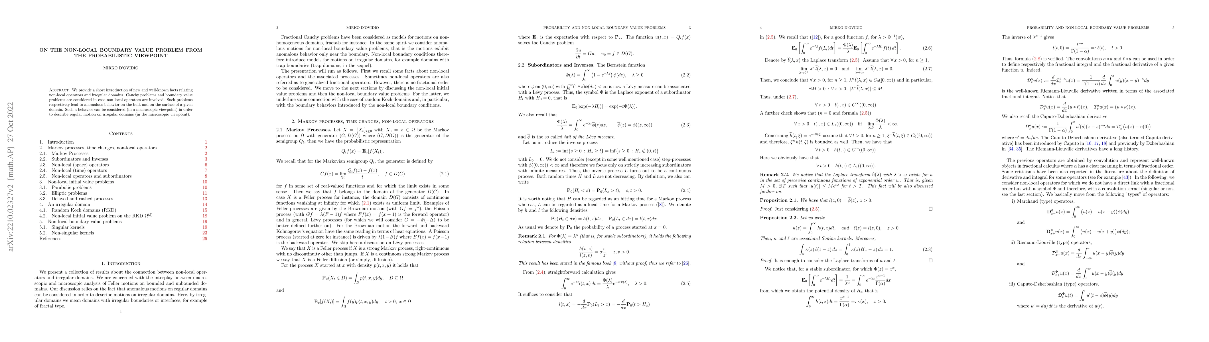 Thumbnail for On the non-local boundary value problem from the probabilistic viewpoint
