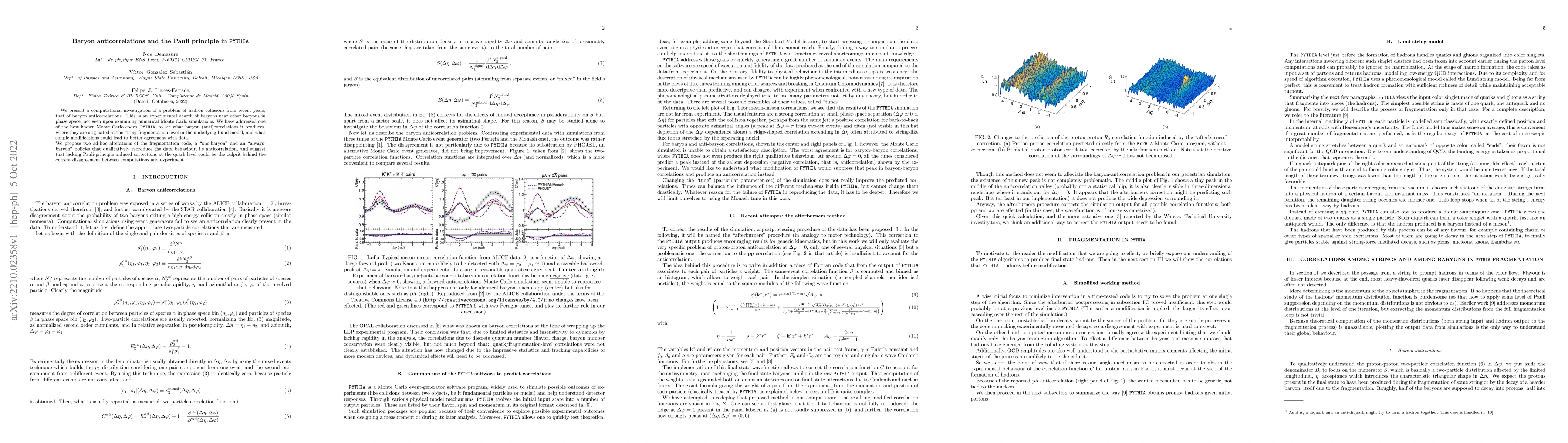 Thumbnail for Baryon anticorrelations and the Pauli principle in PYTHIA