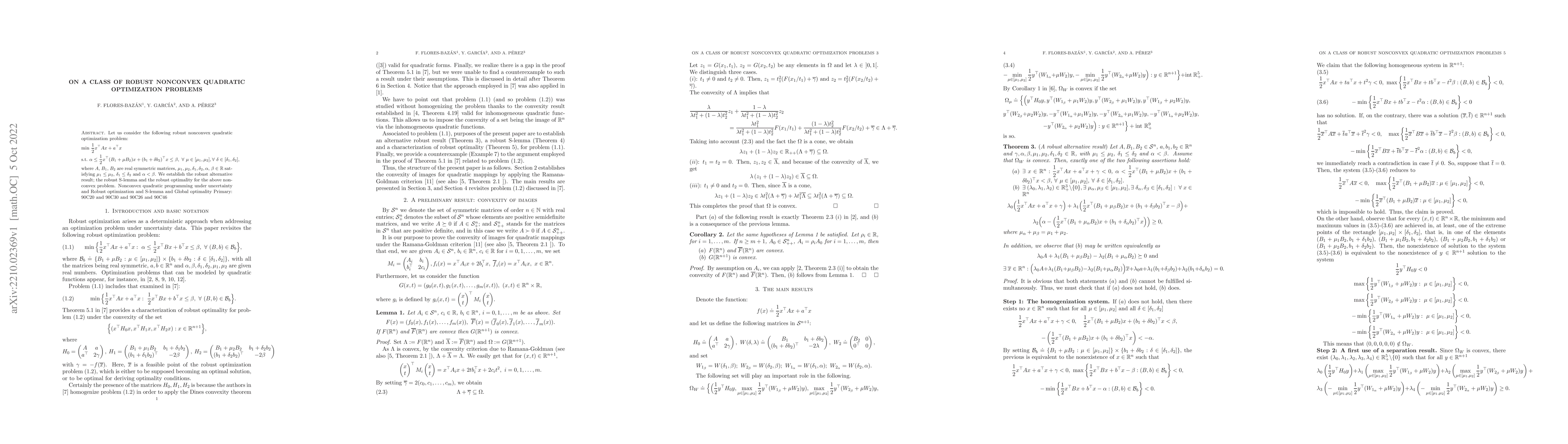 Thumbnail for On a class of robust nonconvex quadratic optimization problems