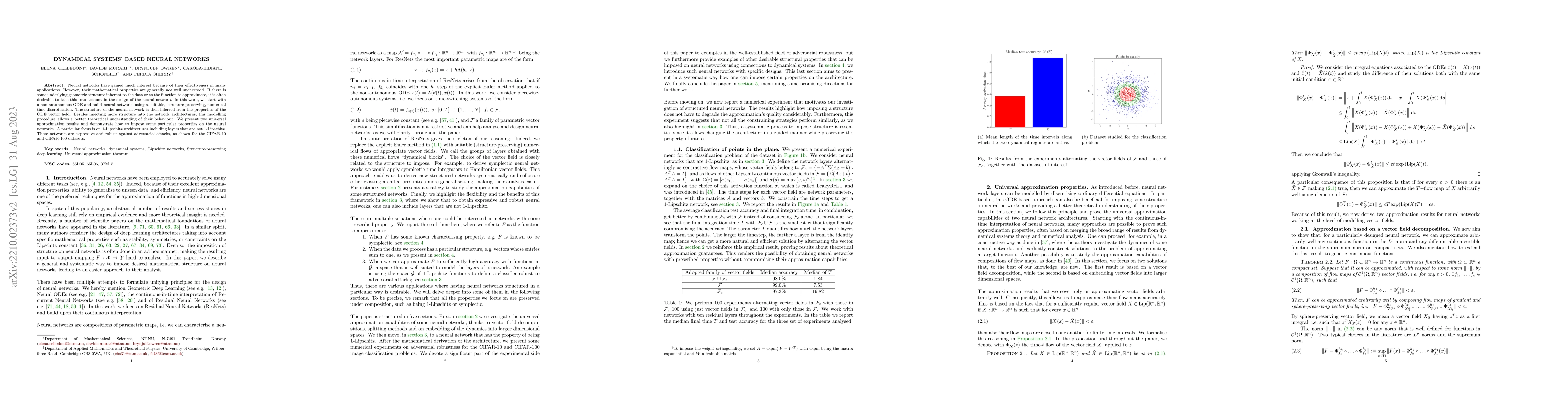 Thumbnail for Dynamical systems' based neural networks