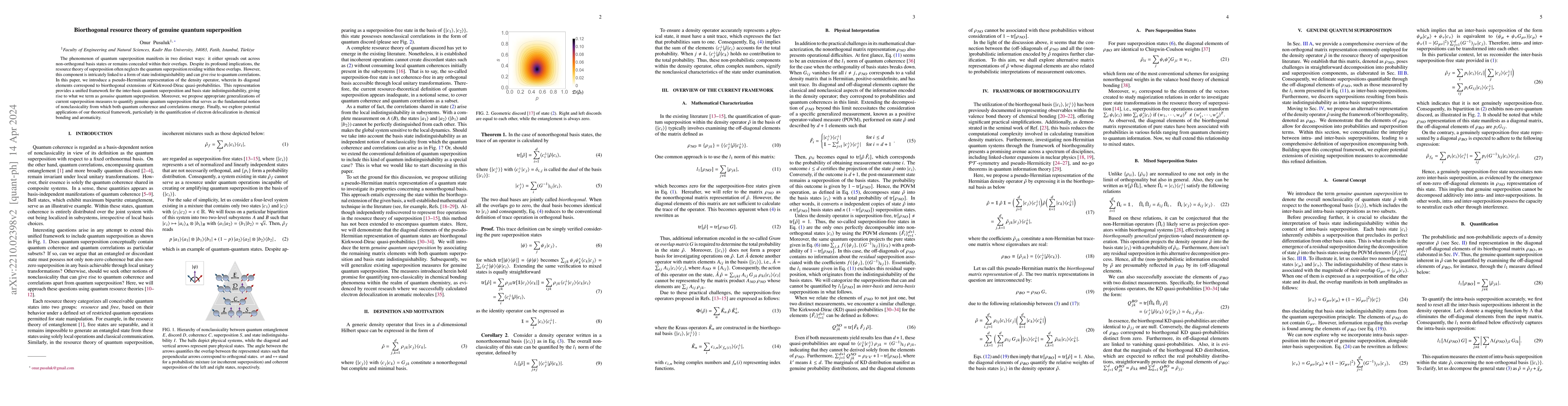 Thumbnail for Biorthogonal resource theory of genuine quantum superposition