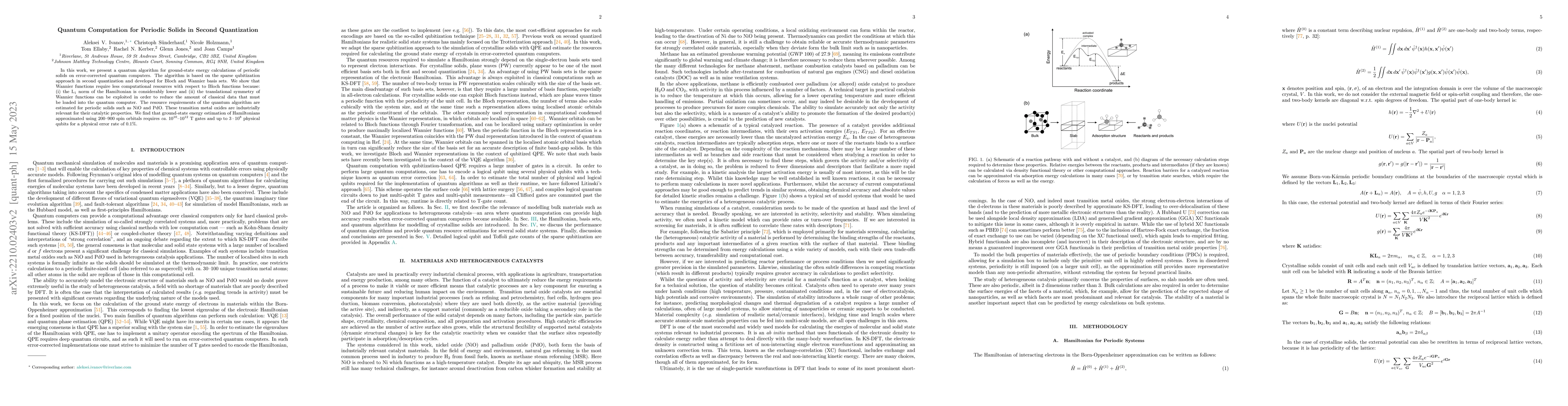 Thumbnail for Quantum Computation for Periodic Solids in Second Quantization