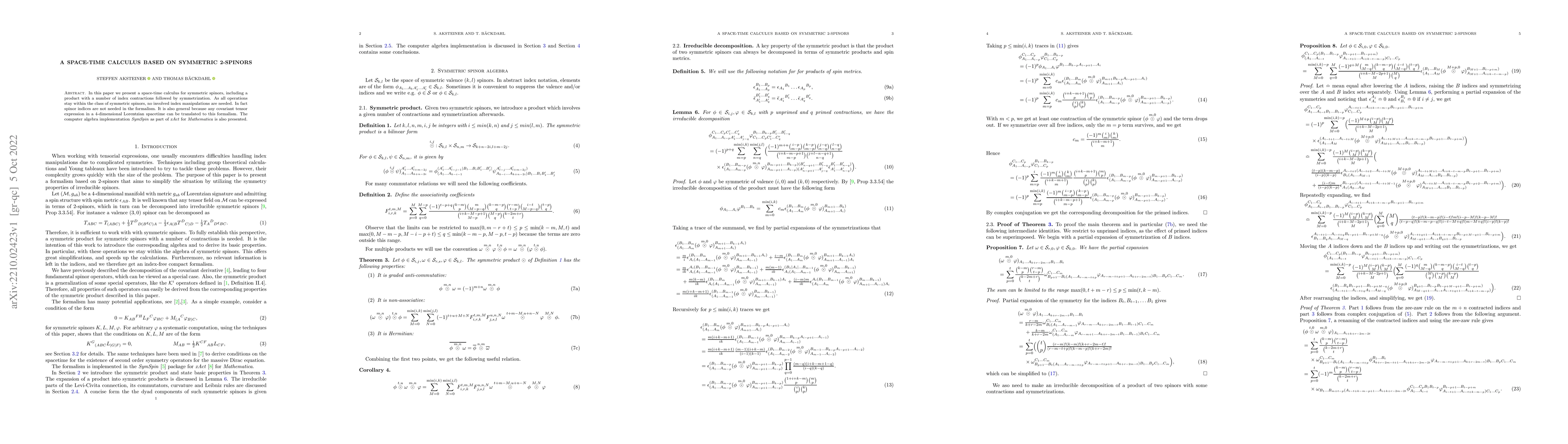 Thumbnail for A space-time calculus based on symmetric 2-spinors